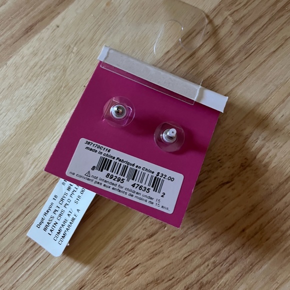 Betsey Johnson butterfly sparkly earrings NWT - Picture 3 of 4